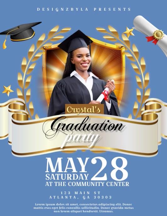 Graduation Video Flyer Template | PosterMyWall
