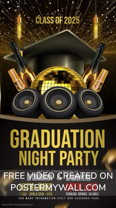 Graduation video template | PosterMyWall