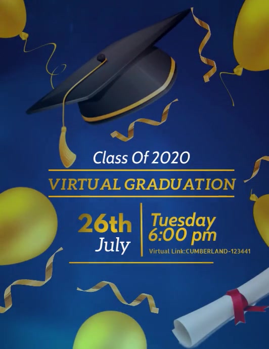 Virtual Graduation video template | PosterMyWall