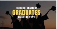 Graduation Video Wishes 2025 Facebook 广告 template