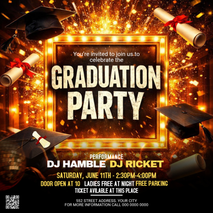 Graduations Party Instagram Post Template | PosterMyWall
