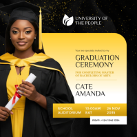 Gradutation invitation flyer design template | Graduation flyer Design