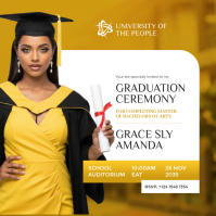 Gradutation invitation flyer design template | Graduation flyer Design Instagram Post