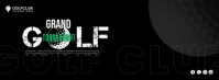Grand golf tournament facebook cover template