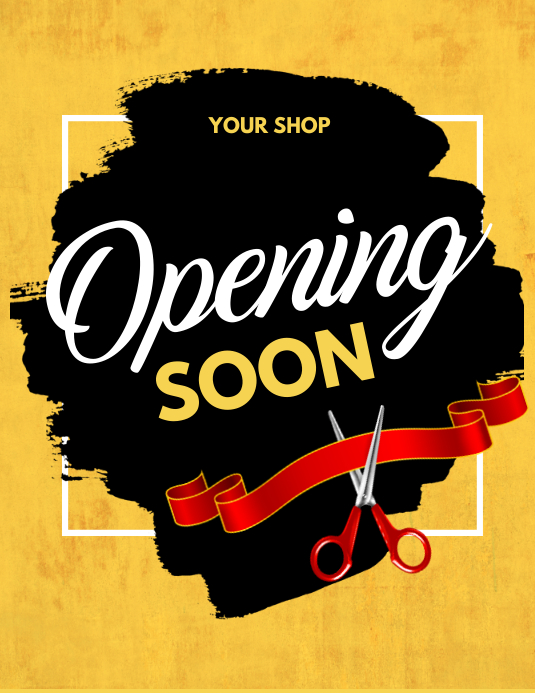 Copy of grand opening, opening soon, launching soon | PosterMyWall