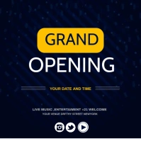 grand opening,re-launch Instagram Post template