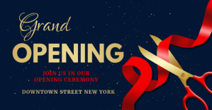 Grand opening ,coming soon,event Изображение, которым поделились на Facebook template