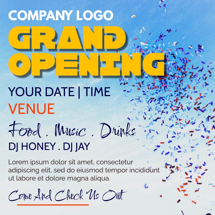 Grand Opening Ad Template | PosterMyWall