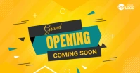 Grand opening banner Facebook Shared Image template