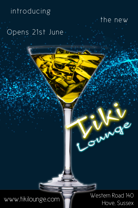 Copy of Grand opening Bar Poster Template | PosterMyWall