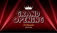 Grand opening ceremoney animation video Tag template