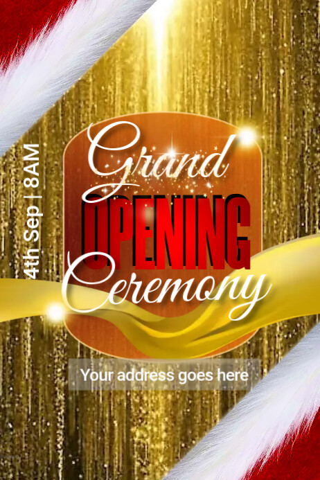 grand opening ceremony Template | PosterMyWall