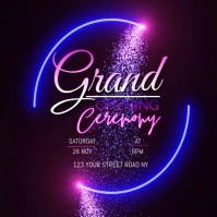 Grand opening ceremony Instagram Post template