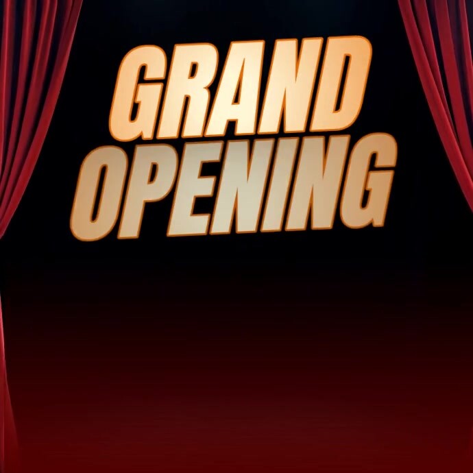 Grand opening ceremony Publicação no Instagram template
