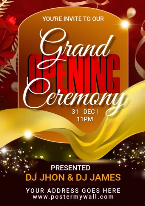 grand opening ceremony Template | PosterMyWall