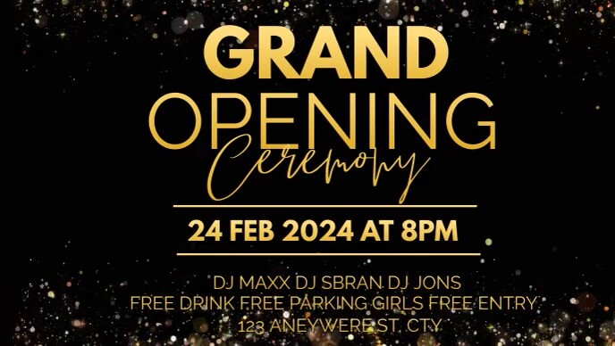 grand opening ceremony Template | PosterMyWall