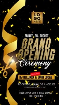 grand opening ceremony Historia de Instagram template