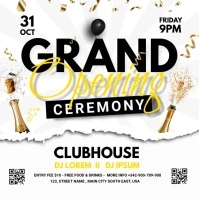 grand opening ceremony Publicación de Instagram template