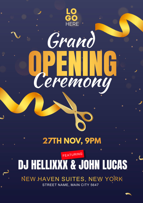 grand opening ceremony Template | PosterMyWall