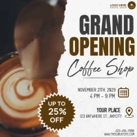 Grand Opening Coffe Shop Persegi (1:1) template