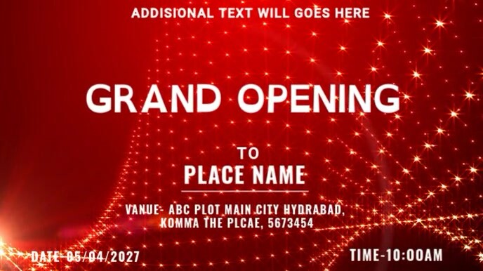 Grand opening Template | PosterMyWall