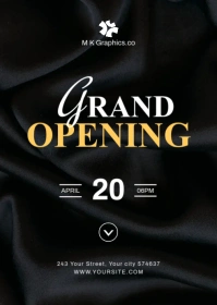 Grand opening A6 template