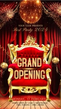 Grand Opening Digital Display (9:16) template