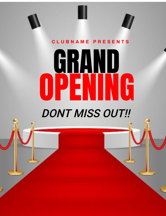 Modèle grand opening | PosterMyWall