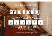 Grand Opening Postkarte template