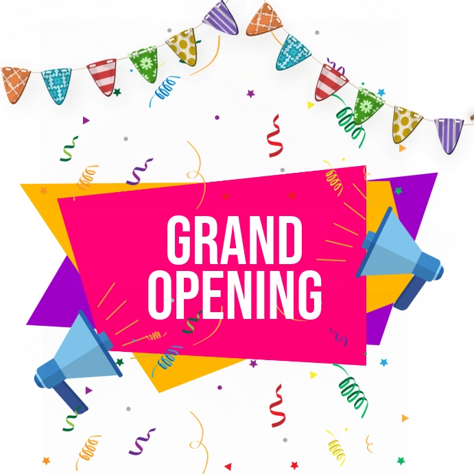 Grand Opening Instagram na Post template