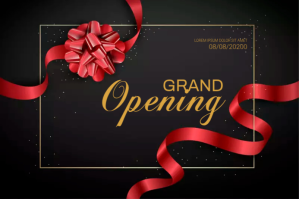GRAND OPENING Label template