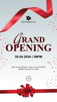 Grand opening Digital Display (9:16) template