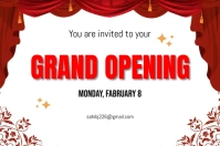 Grand opening Label template