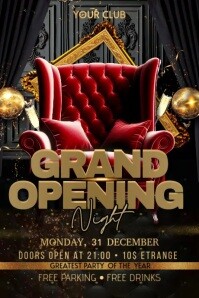 Grand Opening Баннер 4' × 6' template