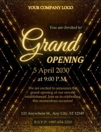 grand opening Ulotka (US Letter) template