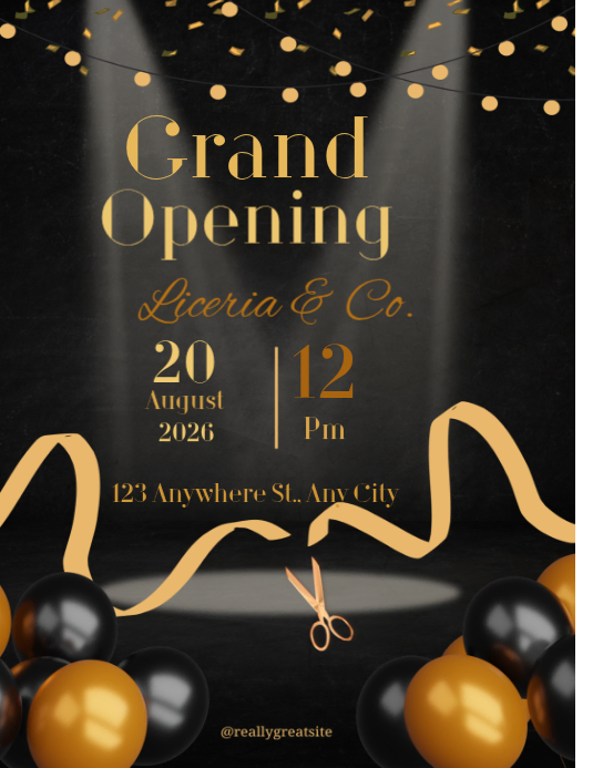 Grand Opening Event Flyers Template | PosterMyWall