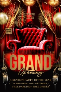 Grand Opening Banner 4' × 6' template