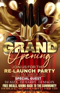 grand opening Tabloid template