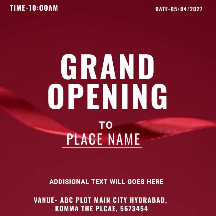 Grand opening Template | PosterMyWall