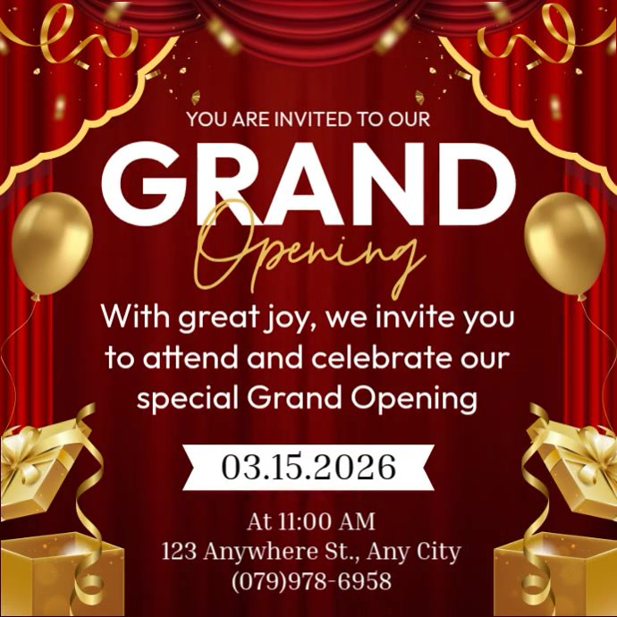 Grand Opening Template | PosterMyWall