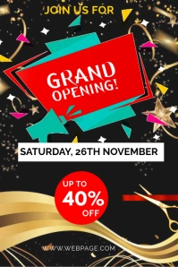 grand opening Grafica Pinterest template