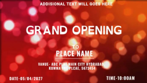 Grand opening Digitalt display (16:9) template