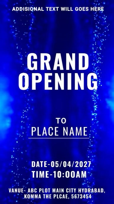 Grand opening Instagram Story template