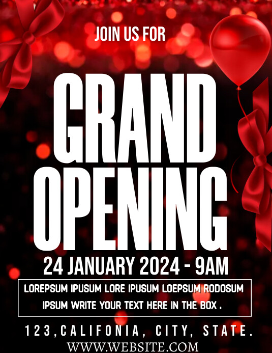 Grand opening design template flyer | PosterMyWall