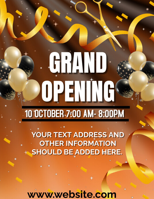Grand opening design template flyer | PosterMyWall