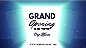 Grand Opening Digital Template Digitalt display (16:9)