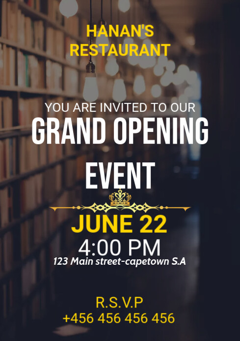 Poster Openevent grand opening event poster Template | PosterMyWall