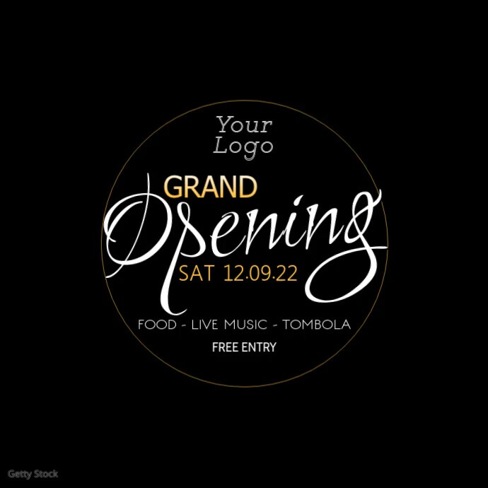 Grand Opening event Store Shop Company Advert สี่เหลี่ยมจัตุรัส (1:1) template