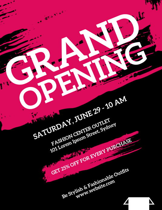 grand opening flyer Template PosterMyWall