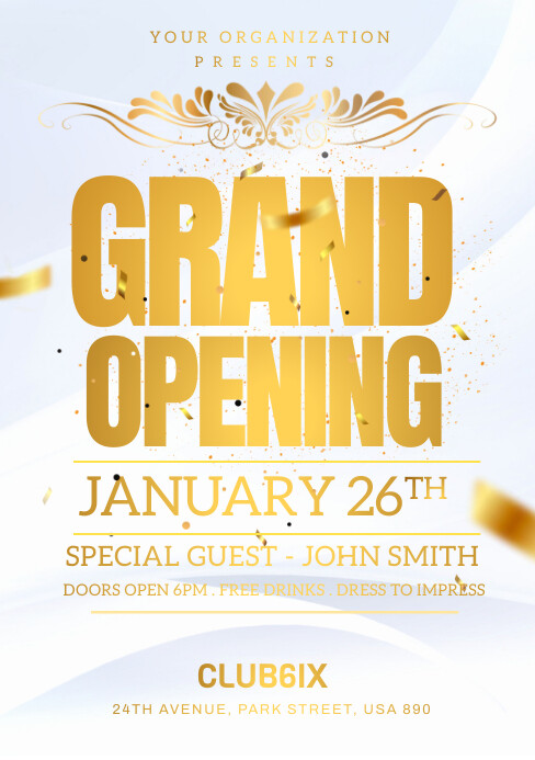 grand opening flyer Template | PosterMyWall